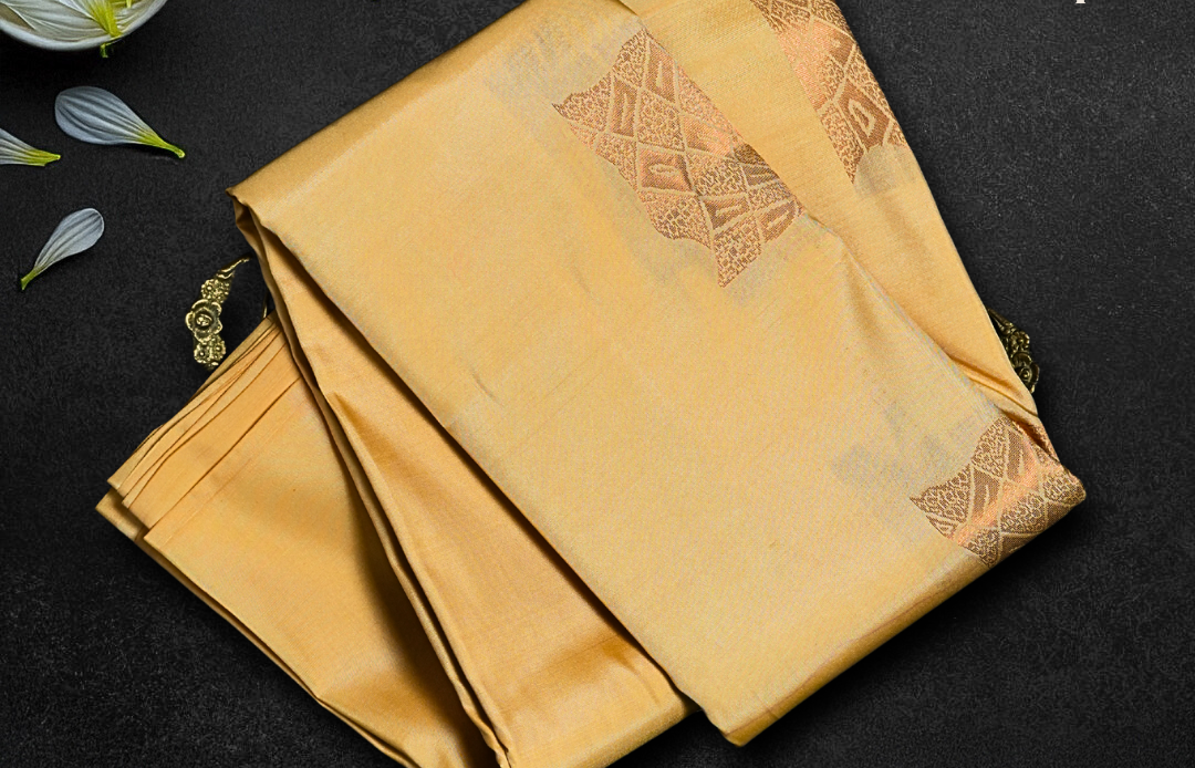 Veda - Antique Gold Kanjivaram saree - homepage flow panel