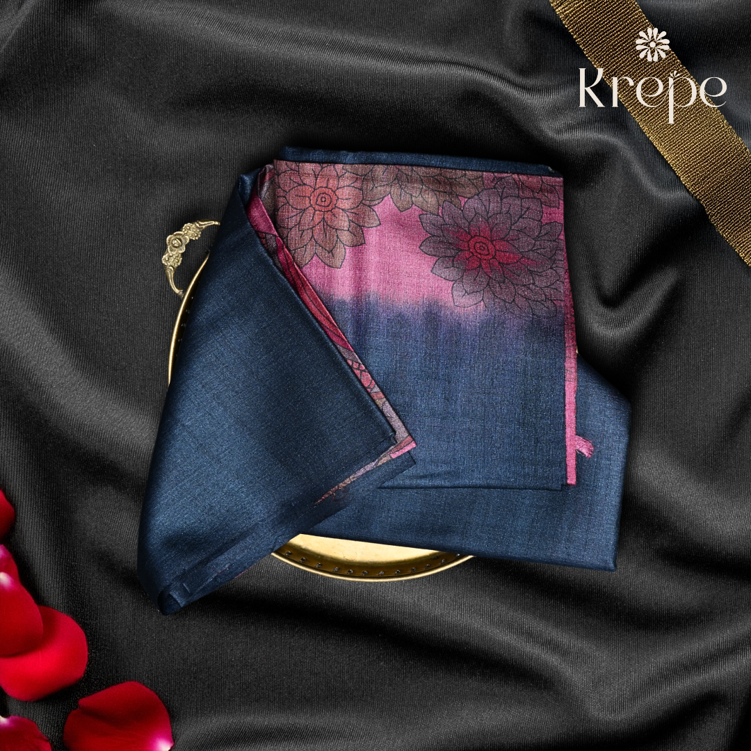 Kalamkari Neel Ombre